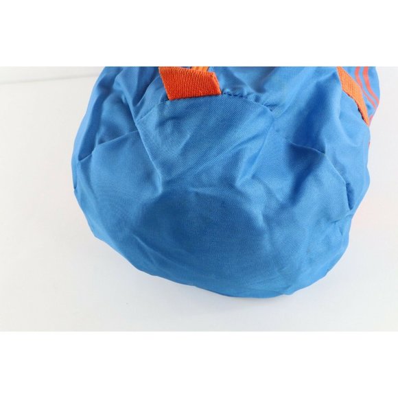 Vintage 80s MacGregor Script Spell Out Nylon Handle Duffel Bag Gym Bag Blue - Picture 6 of 11